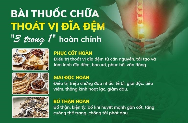 Các bài thuốc Đông y dùng trong điều trị thoát vị đĩa đệm tại Hà Tĩnh.