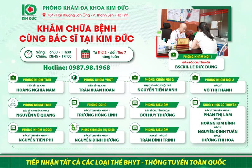 khám chữa bệnh cùng bác sĩ tại kim đức