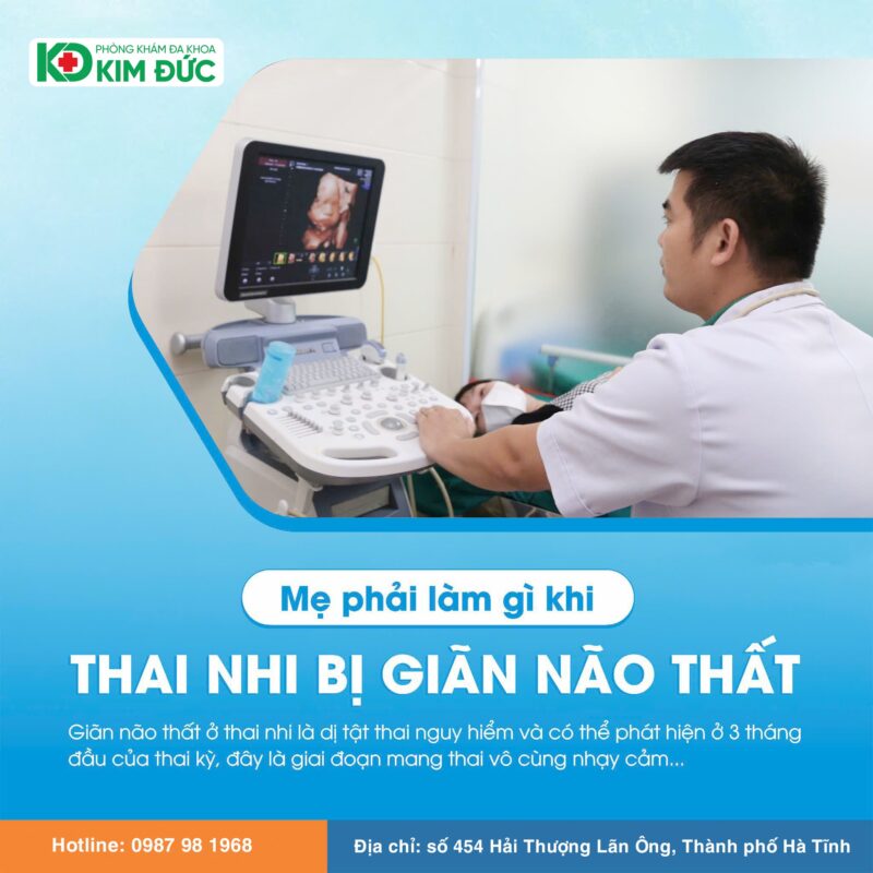 Thai nhi bị giãn não là như thế nào