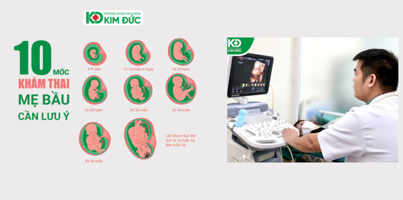10 mốc khám thai mẹ bầu