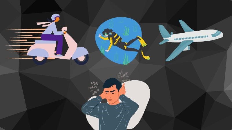 phòng ngừa thủng màng nhĩ do áp suất và tiếng ồn